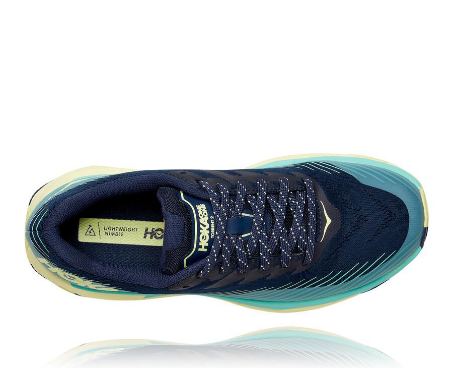 Hoka One One Trailove Tenisky Damske Čierne/Mätové - Torrent 2 - 54102-FZLB